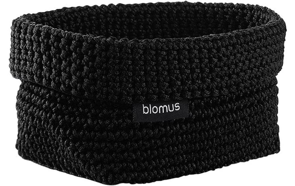 Blomus TELA M Aufbewahrungskorb – Polyester – Schwarz – 150 × 80 × 100 mm