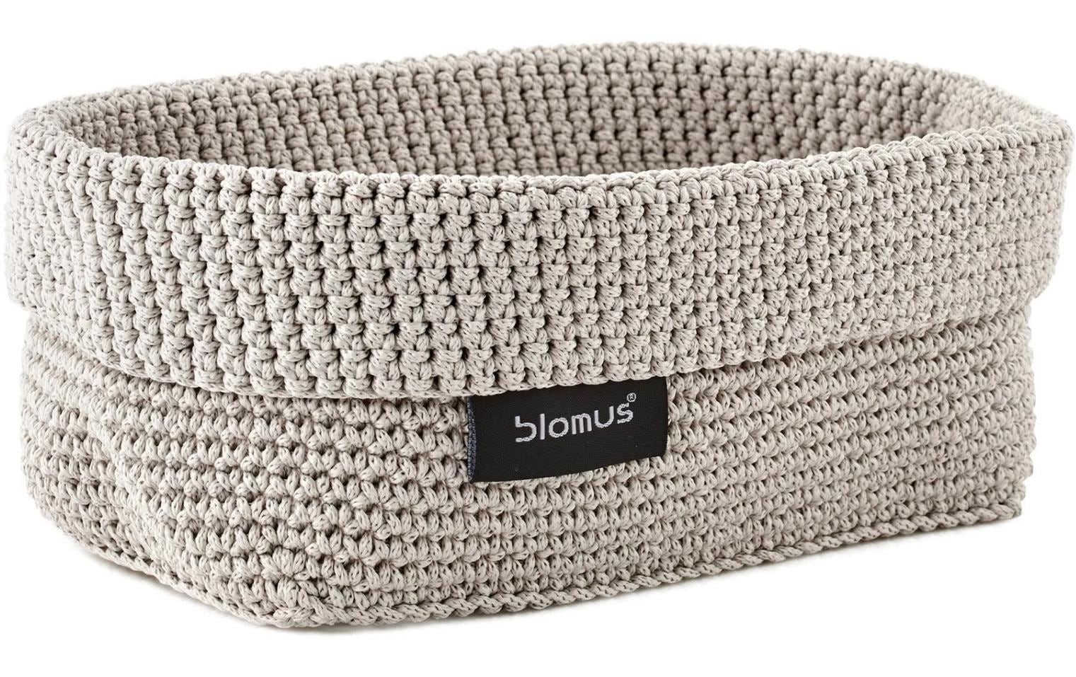 Blomus TELA L Aufbewahrungskorb – Polyester – Sand – 200 × 80 × 110 mm