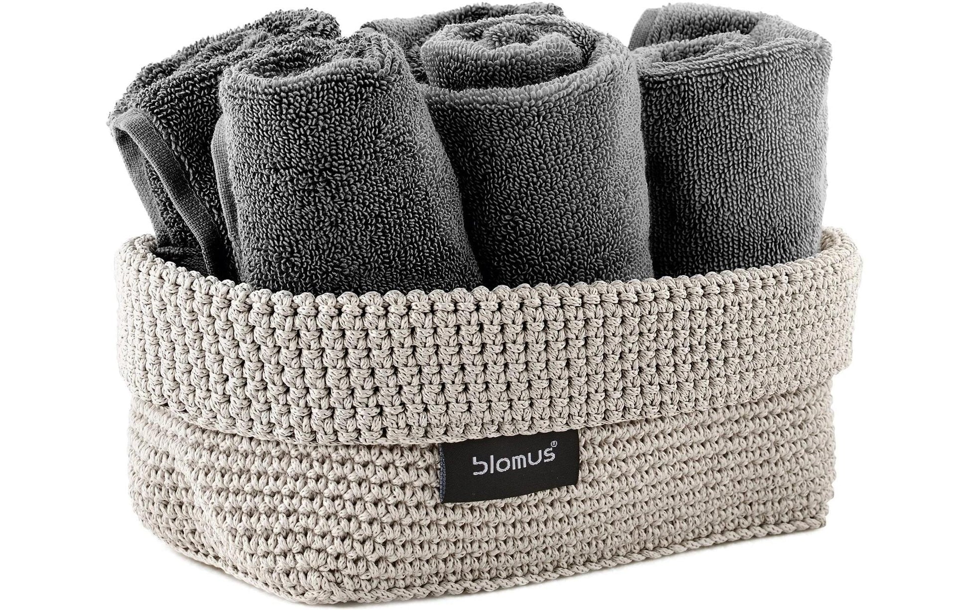 Blomus TELA L Aufbewahrungskorb – Polyester – Sand – 200 × 80 × 110 mm