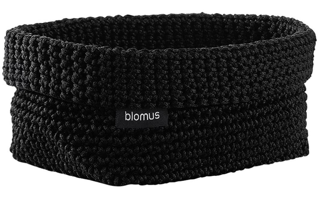 Blomus TELA L Aufbewahrungskorb – Polyester – Schwarz – 200 × 80 × 110 mm