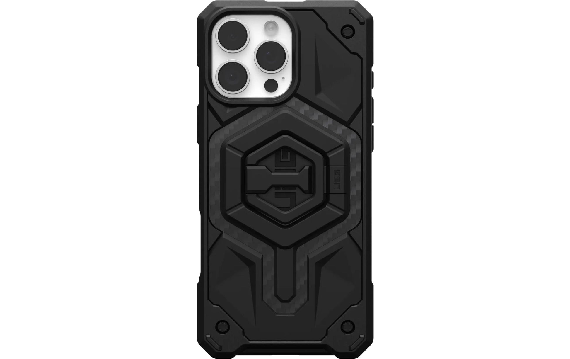 Urban Armor Gear UAG Monarch Pro Mag Rückcover – für Apple iPhone 16 Pro Max, PC, Schwarz, Carbon, bis 7,6 m sturzsicher