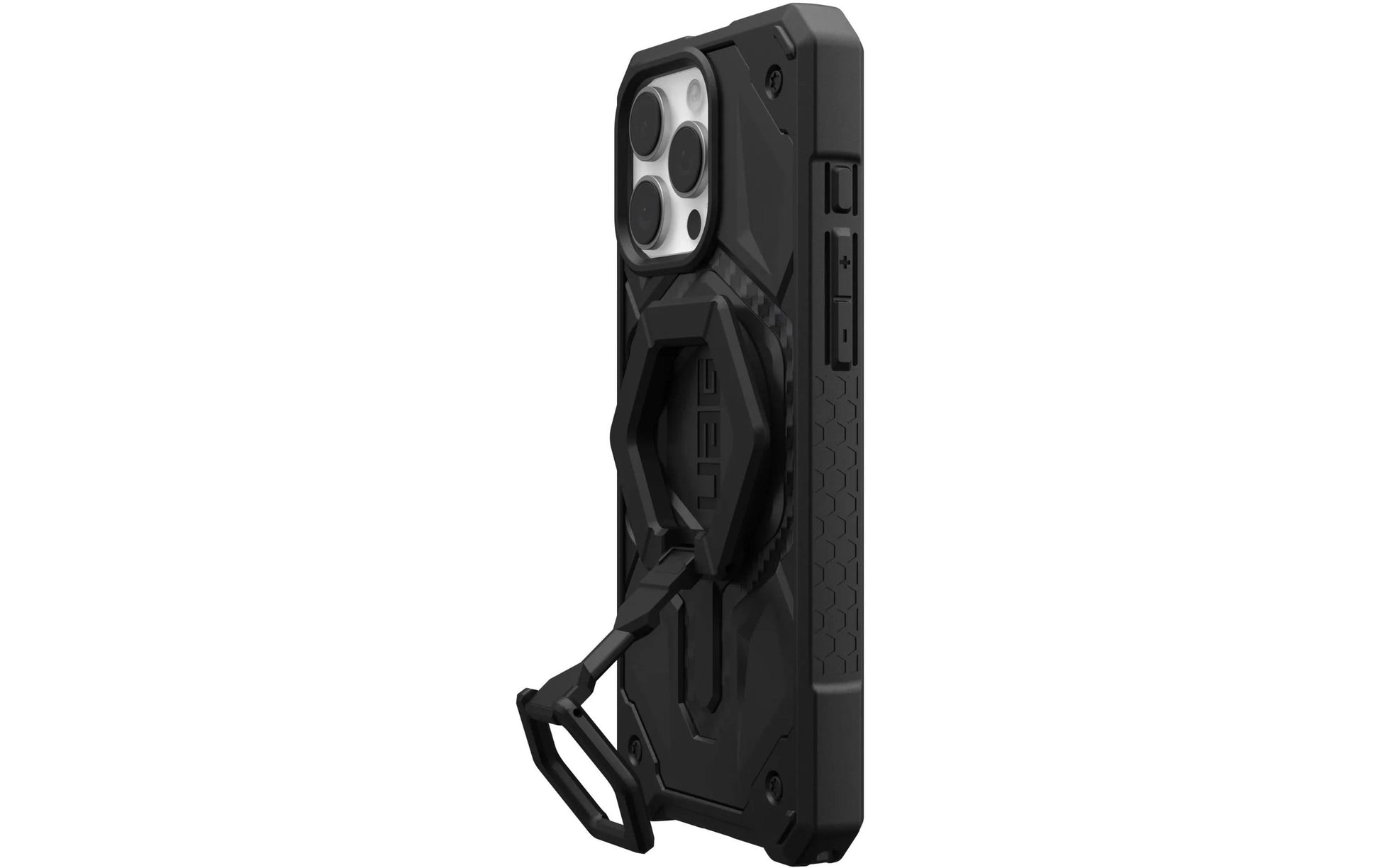 Urban Armor Gear UAG Monarch Pro Mag Rückcover – für Apple iPhone 16 Pro Max, PC, Schwarz, Carbon, bis 7,6 m sturzsicher