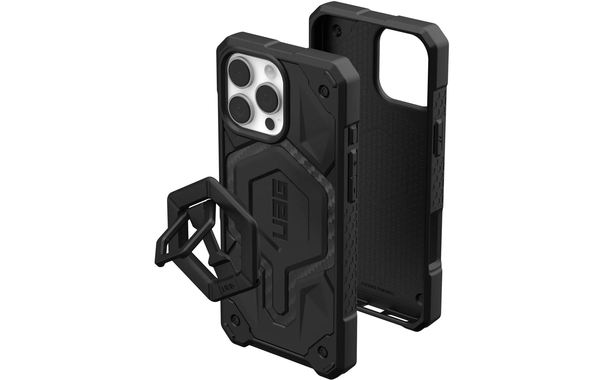 Urban Armor Gear UAG Monarch Pro Mag Rückcover – für Apple iPhone 16 Pro Max, PC, Schwarz, Carbon, bis 7,6 m sturzsicher