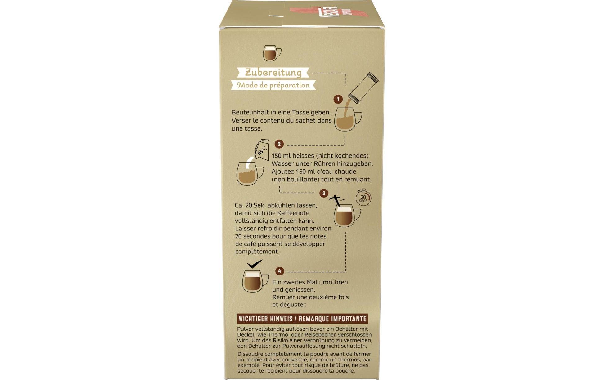 Nescafé Gold Cappuccino – Instantgetränk, 144 g