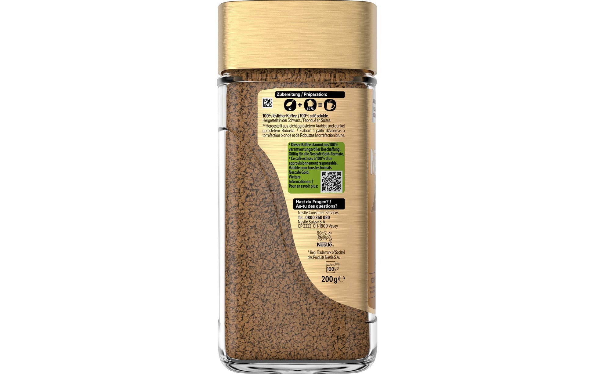 Nescafé Gold Finesse – Instantgetränk – Café Crème, 200 g