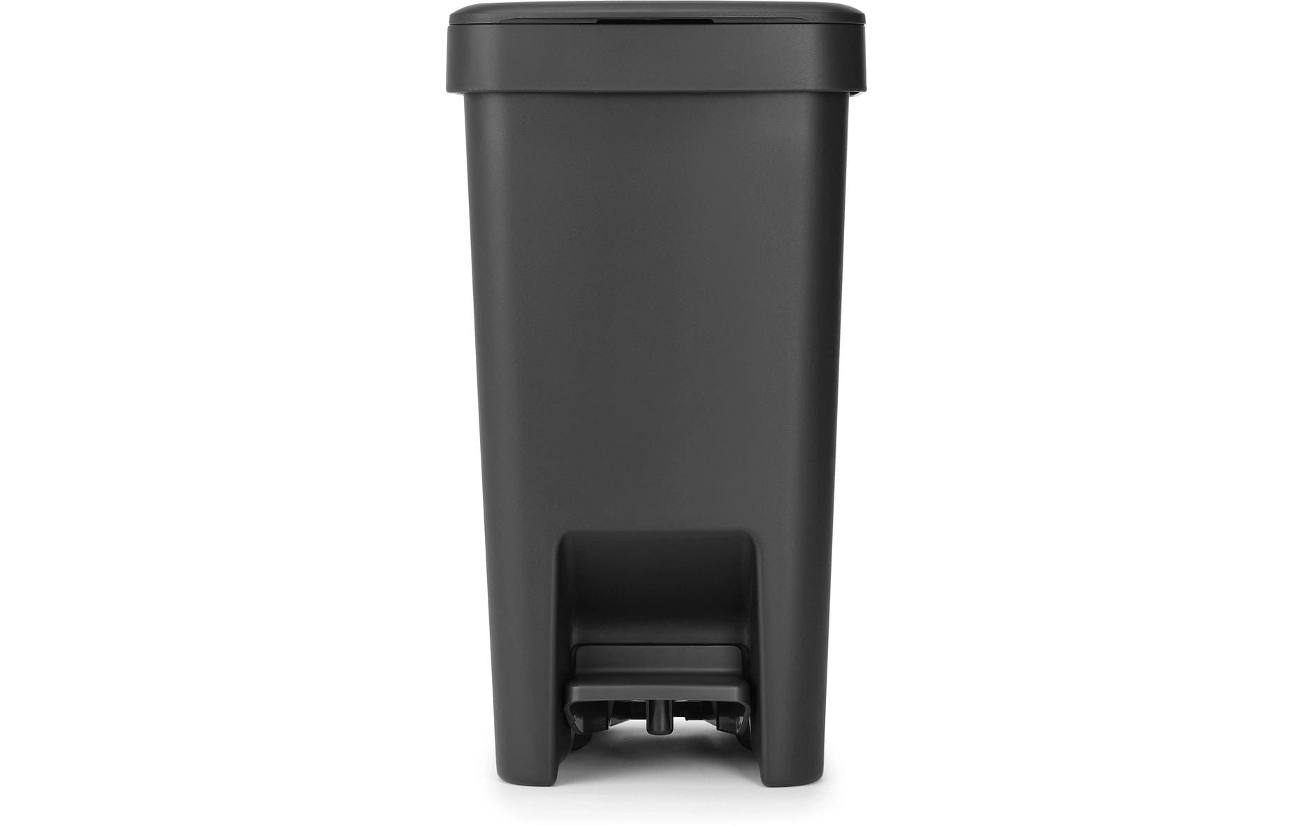 Brabantia Treteimer StepUp – 10 l – Recycling-Kunststoff, rechteckig – dunkelgrau
