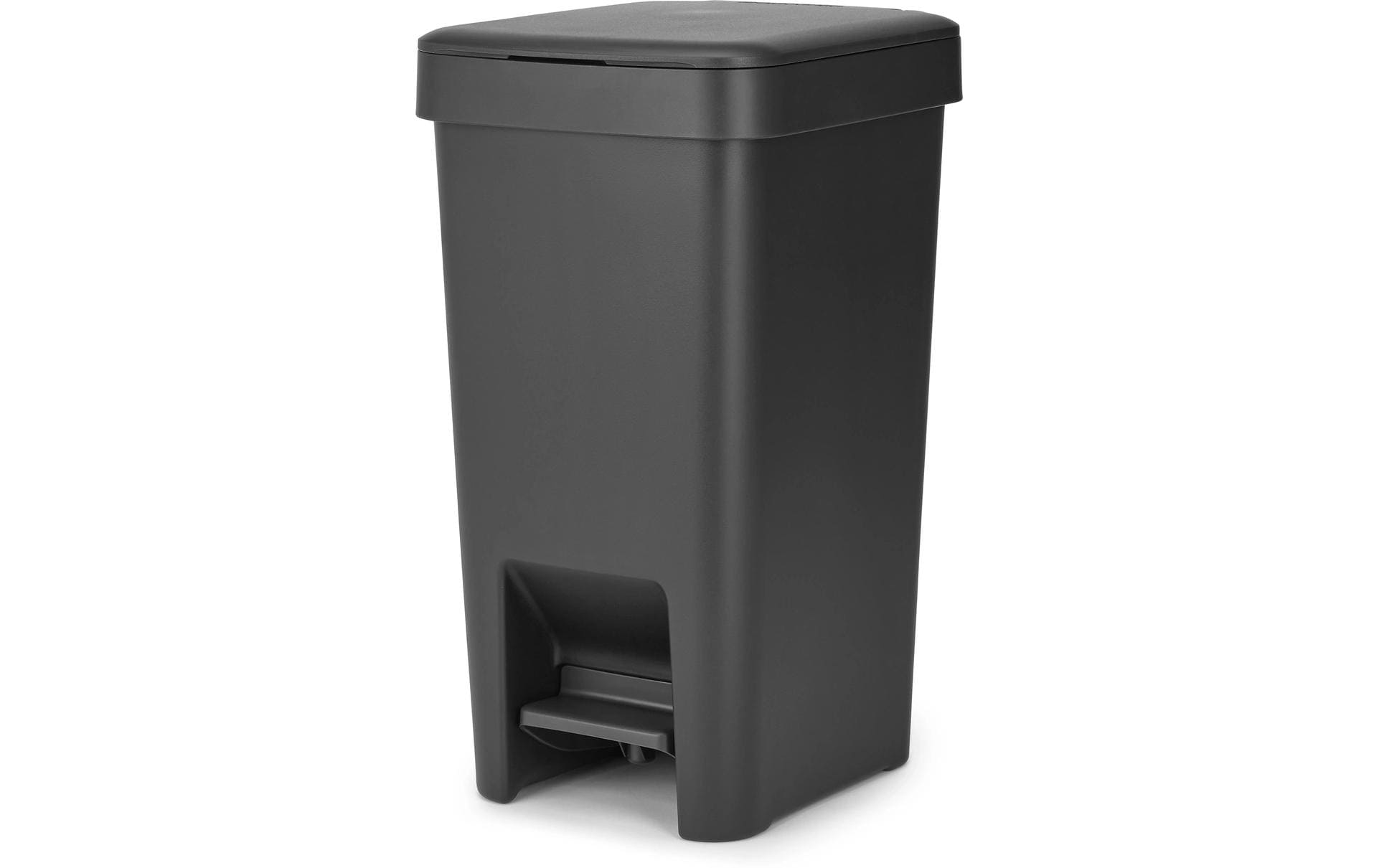 Brabantia Treteimer StepUp – 10 l – Recycling-Kunststoff, rechteckig – dunkelgrau