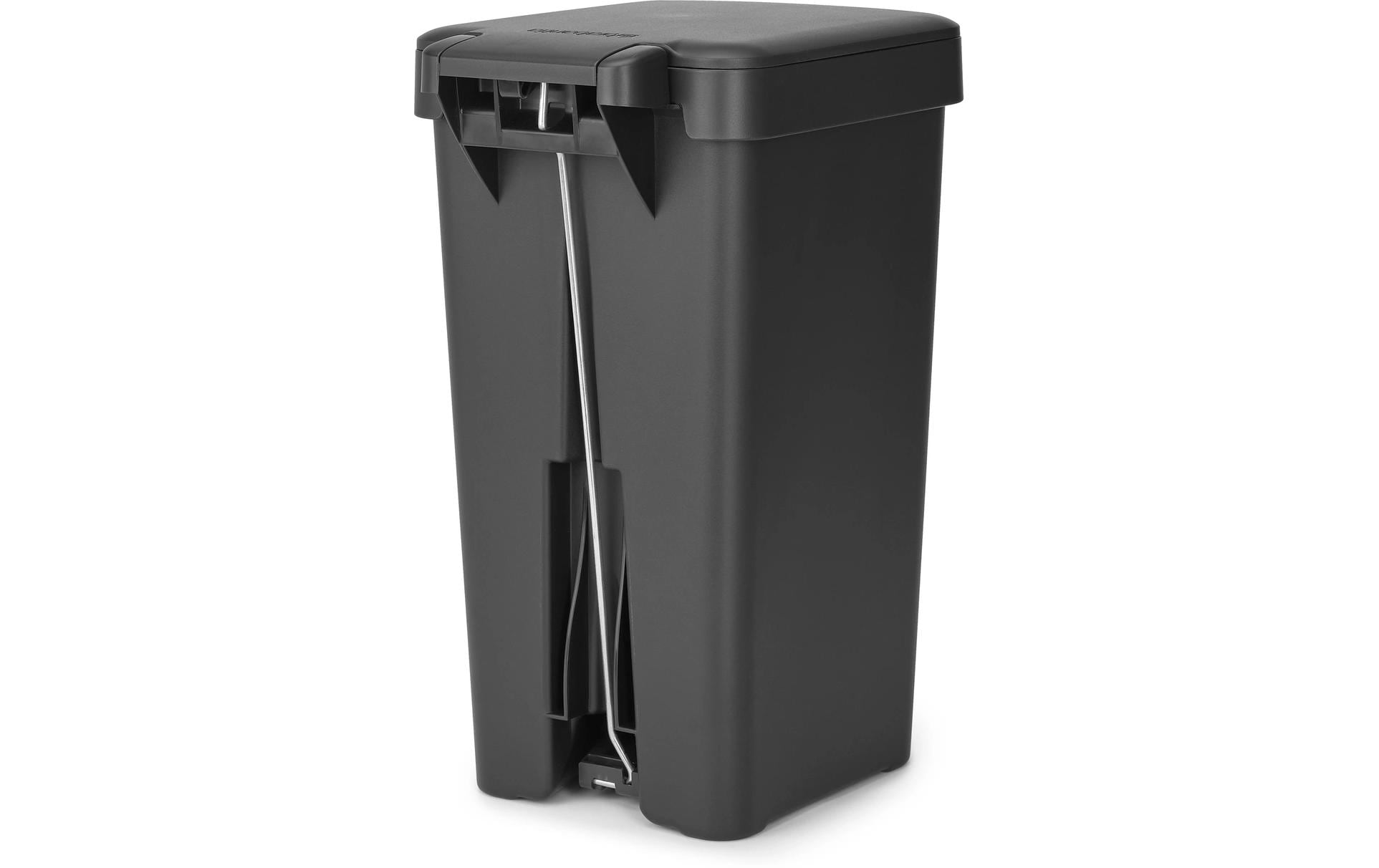 Brabantia Treteimer StepUp – 10 l – Recycling-Kunststoff, rechteckig – dunkelgrau