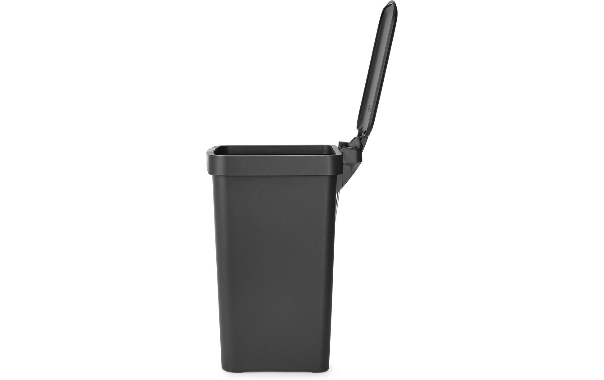 Brabantia Treteimer StepUp – 10 l – Recycling-Kunststoff, rechteckig – dunkelgrau