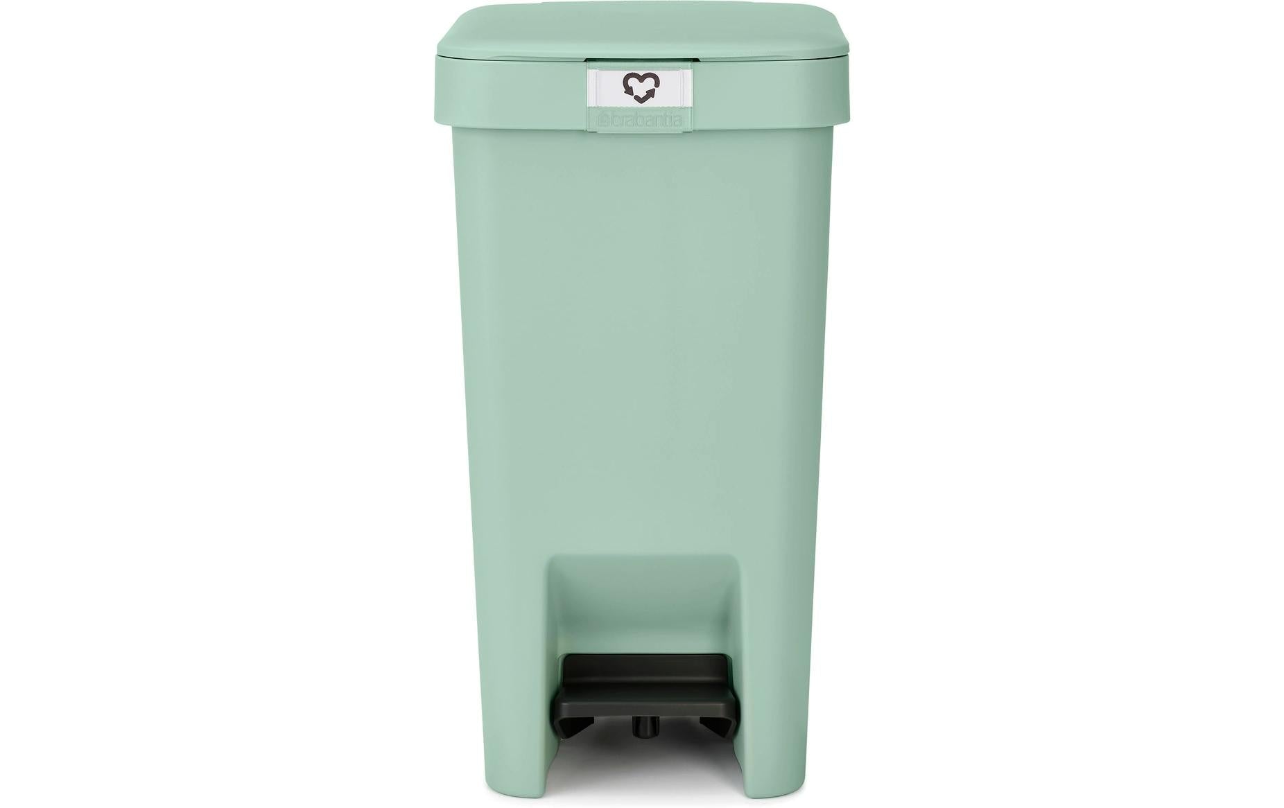 Brabantia Treteimer StepUp – 10 l – Recycling-Kunststoff, rechteckig – hellgrün