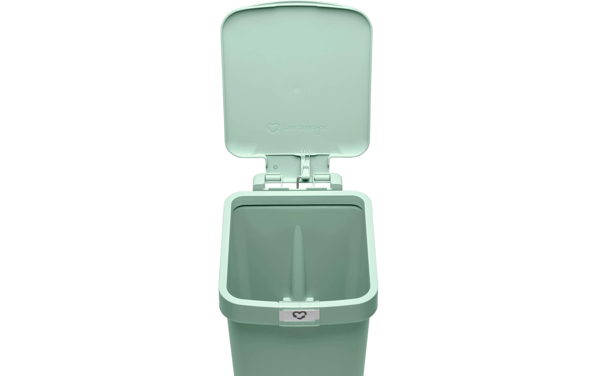 Brabantia Treteimer StepUp – 10 l – Recycling-Kunststoff, rechteckig – hellgrün