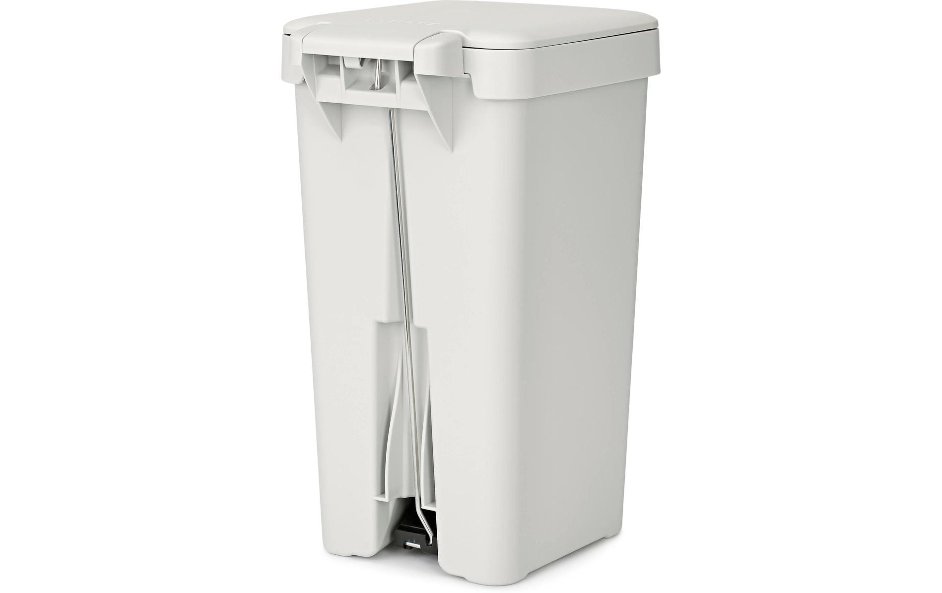 Brabantia Treteimer StepUp – 10 l – Recycling-Kunststoff, rechteckig – hellgrau