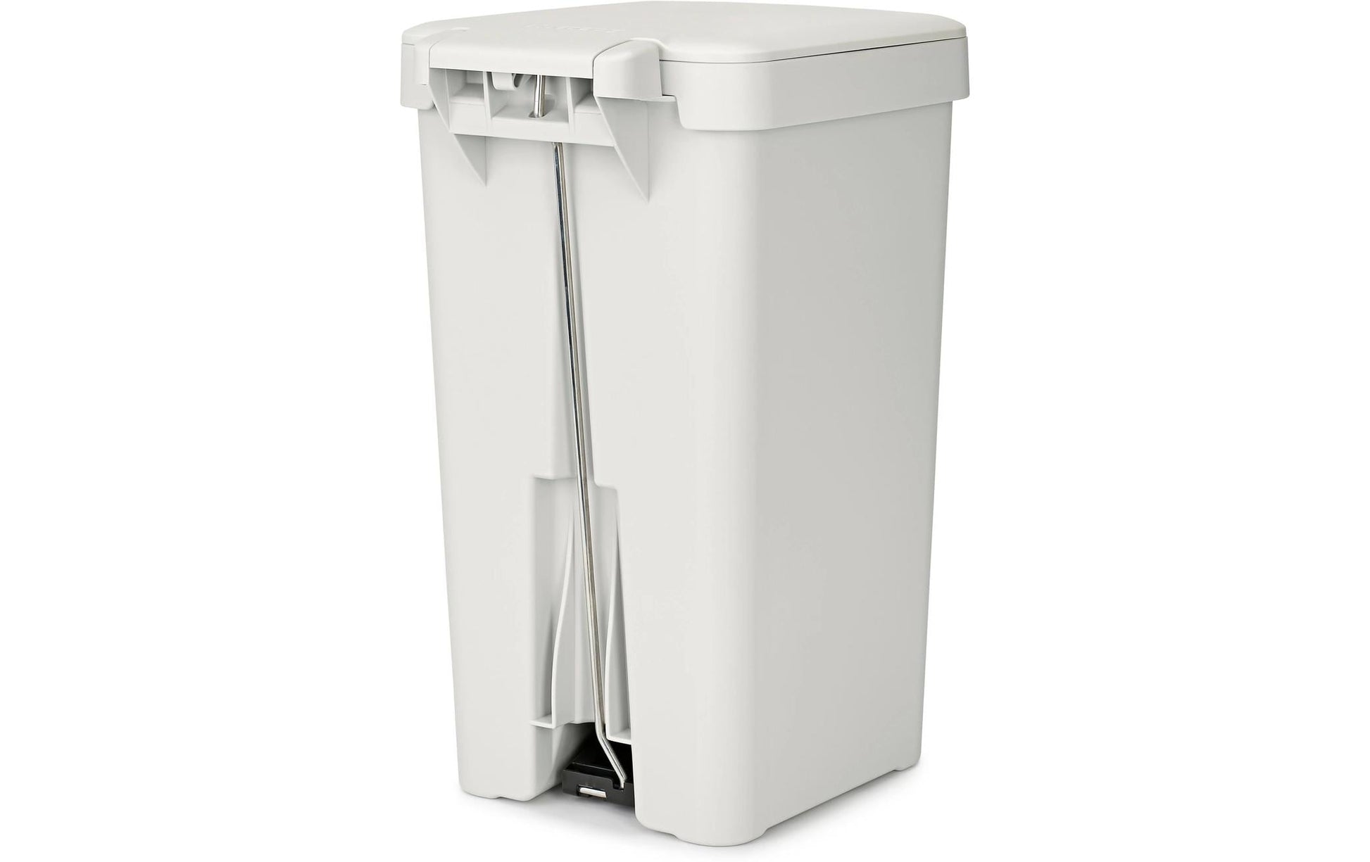 Brabantia Papierkorb StepUp – 16 l – Kunststoff, hellgrau – B × H × T 203 × 381 × 265 mm