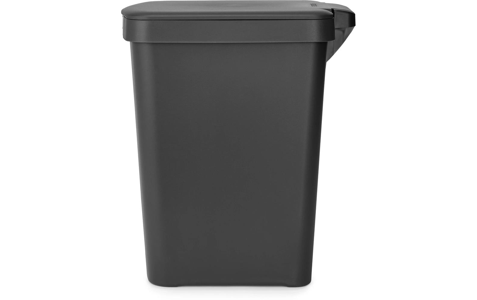 Brabantia Treteimer StepUp – 25 l – Recycling-Kunststoff, rechteckig – dunkelgrau