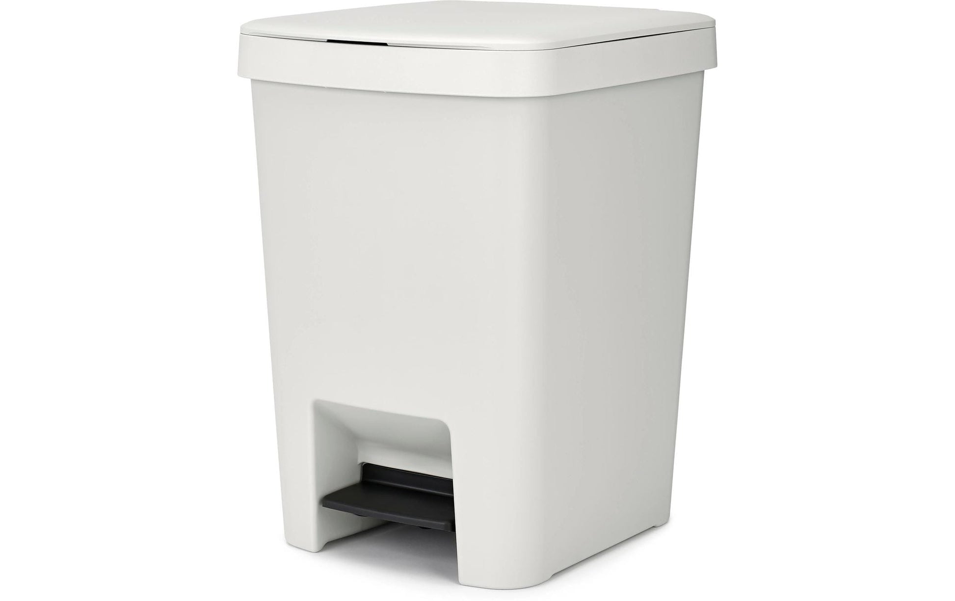 Brabantia Treteimer StepUp – 25 l – Recycling-Kunststoff, rechteckig – hellgrau