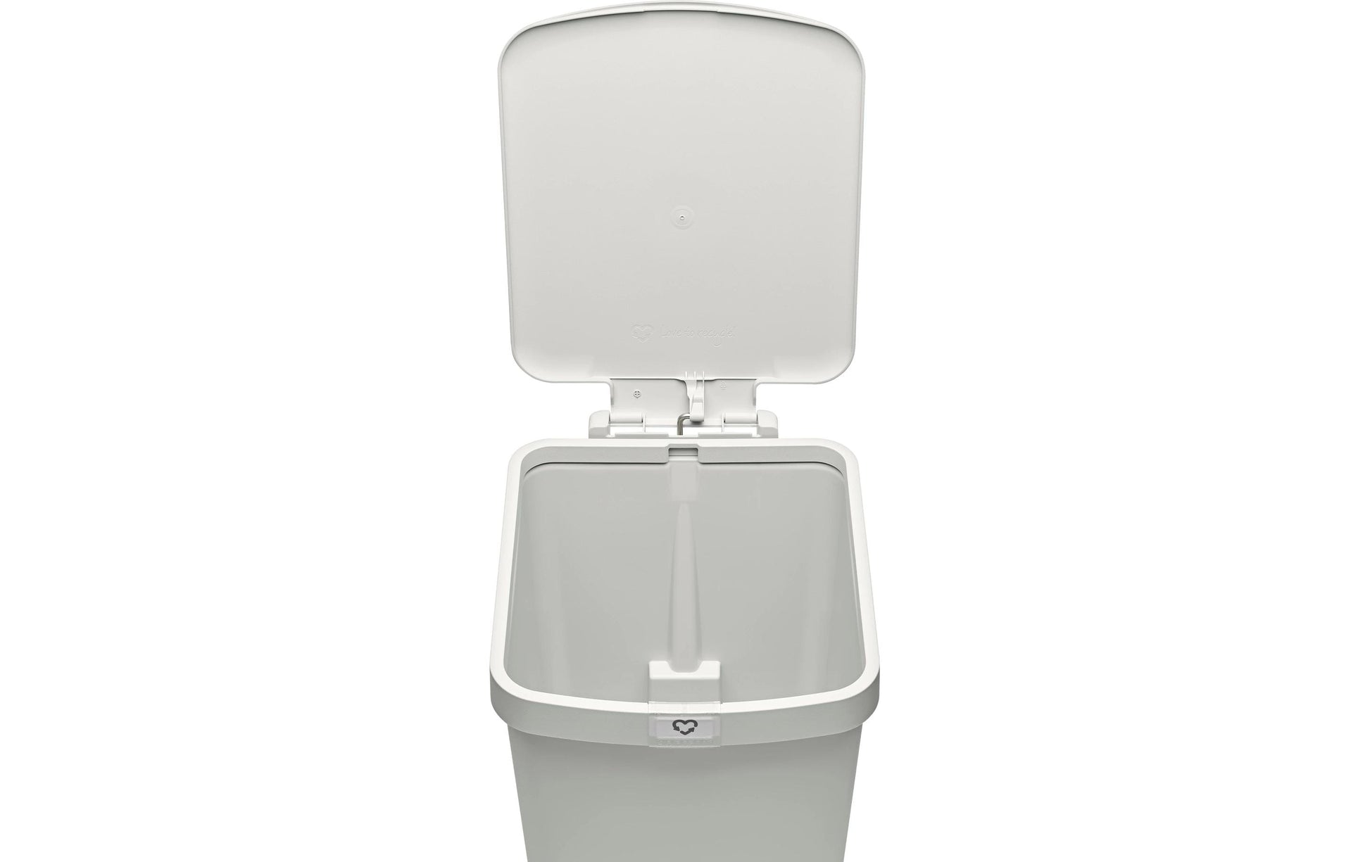 Brabantia Treteimer StepUp – 25 l – Recycling-Kunststoff, rechteckig – hellgrau