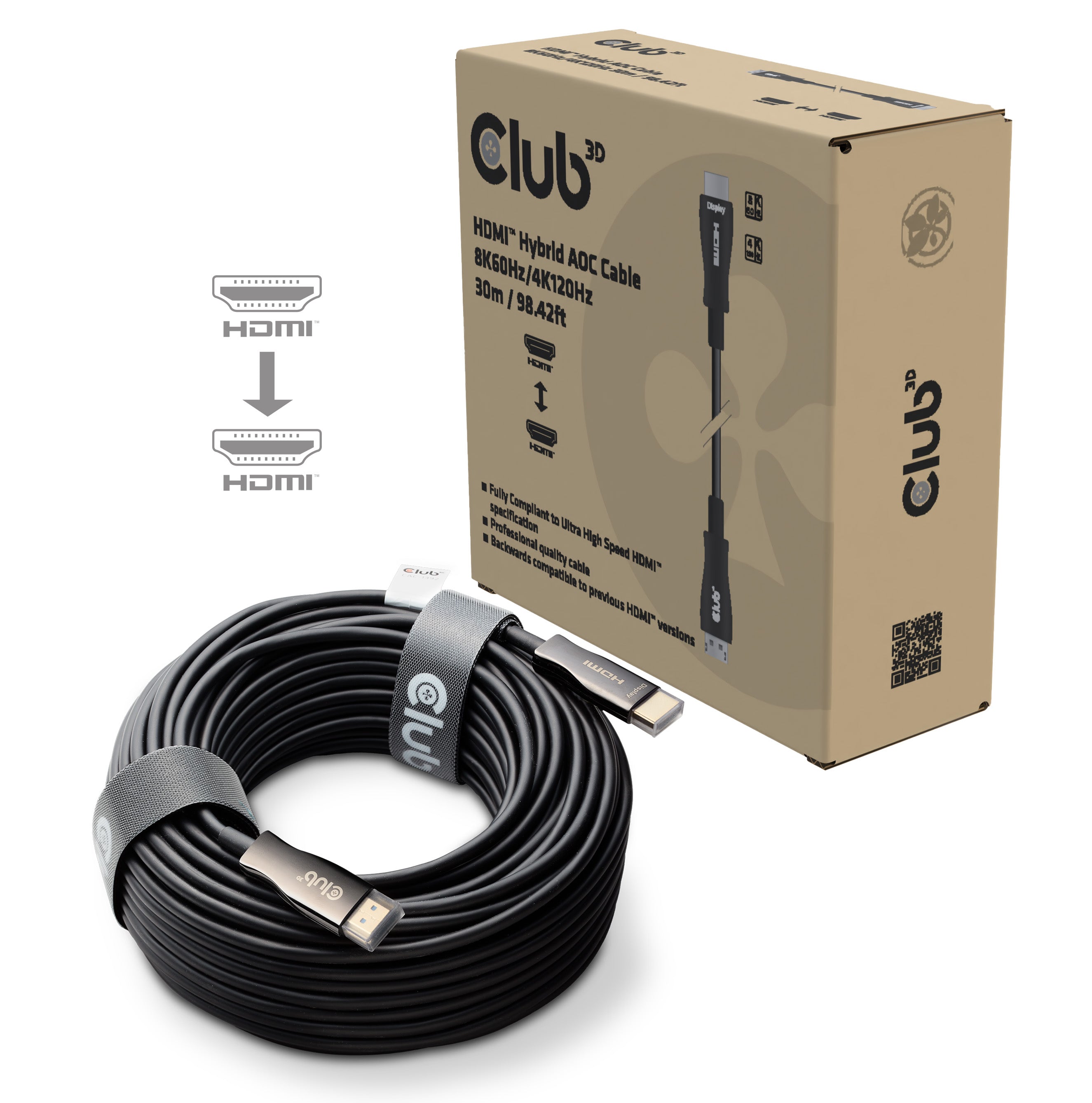 CLUB3D Club 3D HDMI-Kabel, Schwarz, 2.1