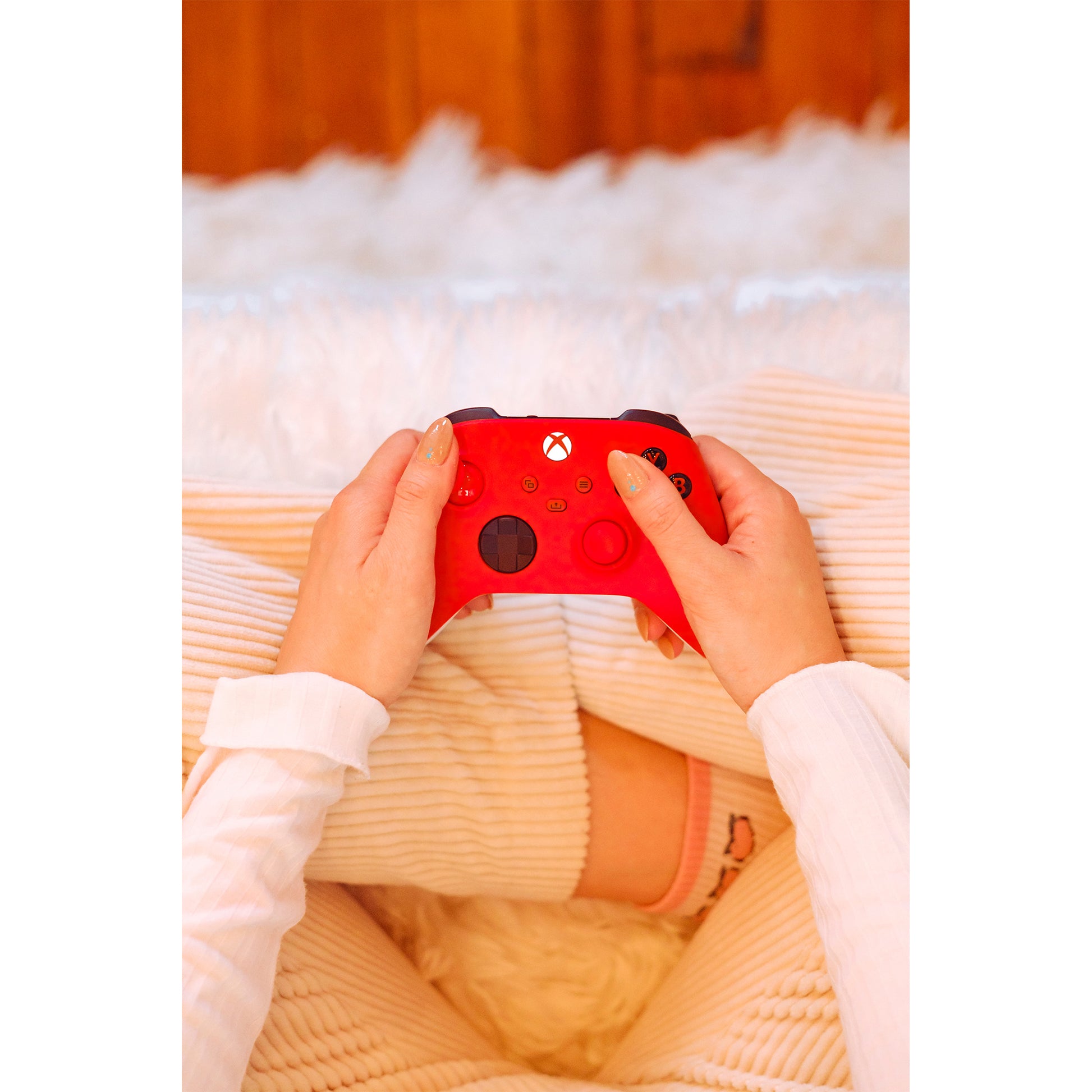 Microsoft Pulse Red – Gamepad – Kabellos (Bluetooth/2,4 GHz), Rot