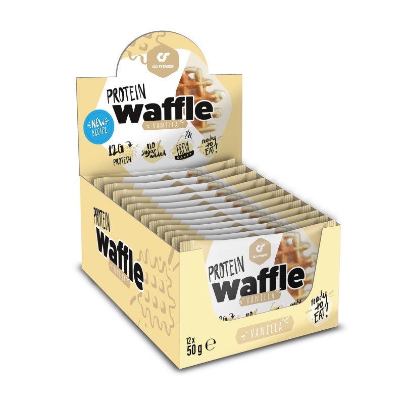 Go Fitness Protein-Waffel – Vanille – 12 × 50 g