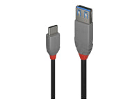 Lindy USB-C (Stecker) auf USB-A (Buchse) Adapter, USB 3.1, 15 cm