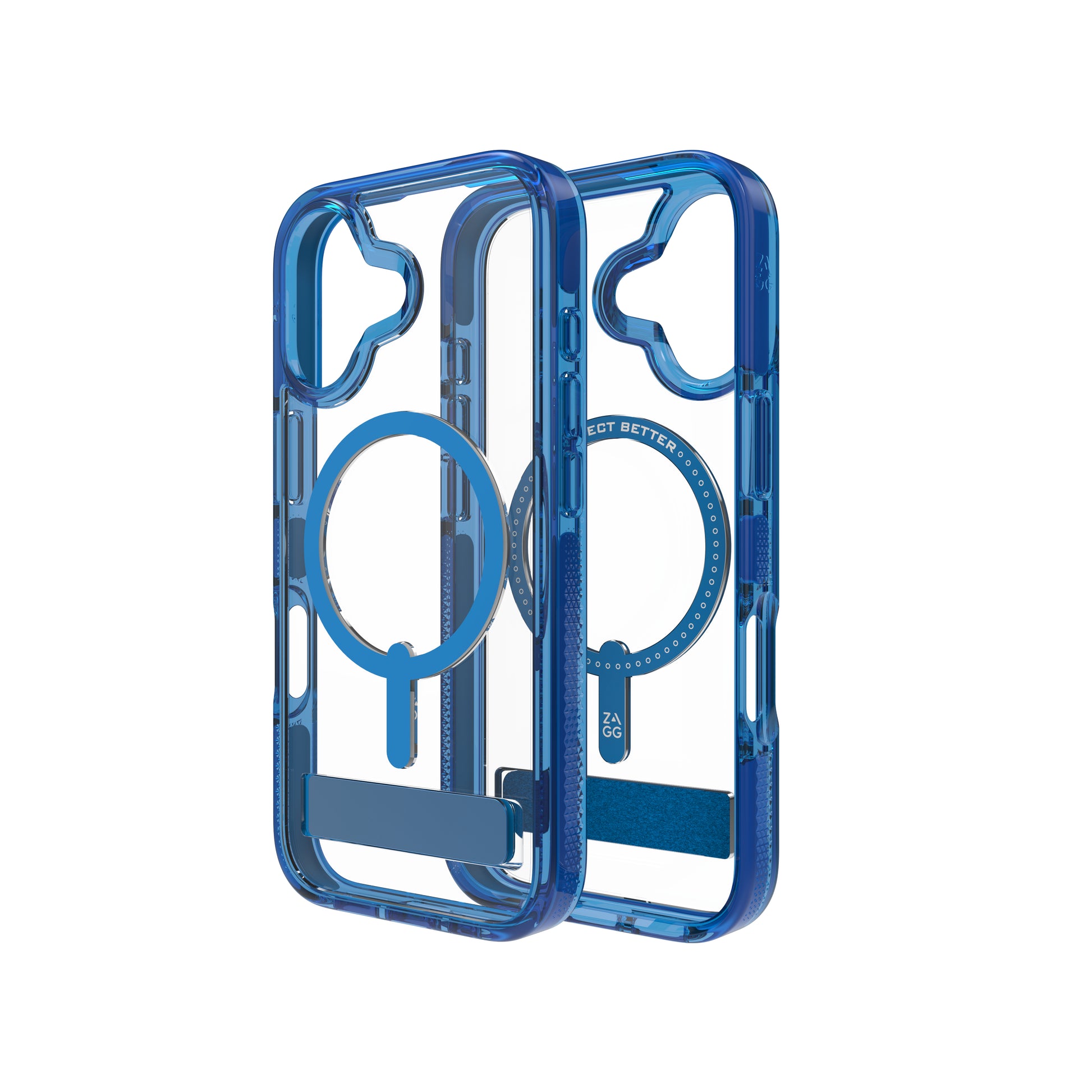 ZAGG Santa Cruz Snap – Backcover – für Apple iPhone 17, Graphen, blau/transparent, bis 4 m Sturzsicher
