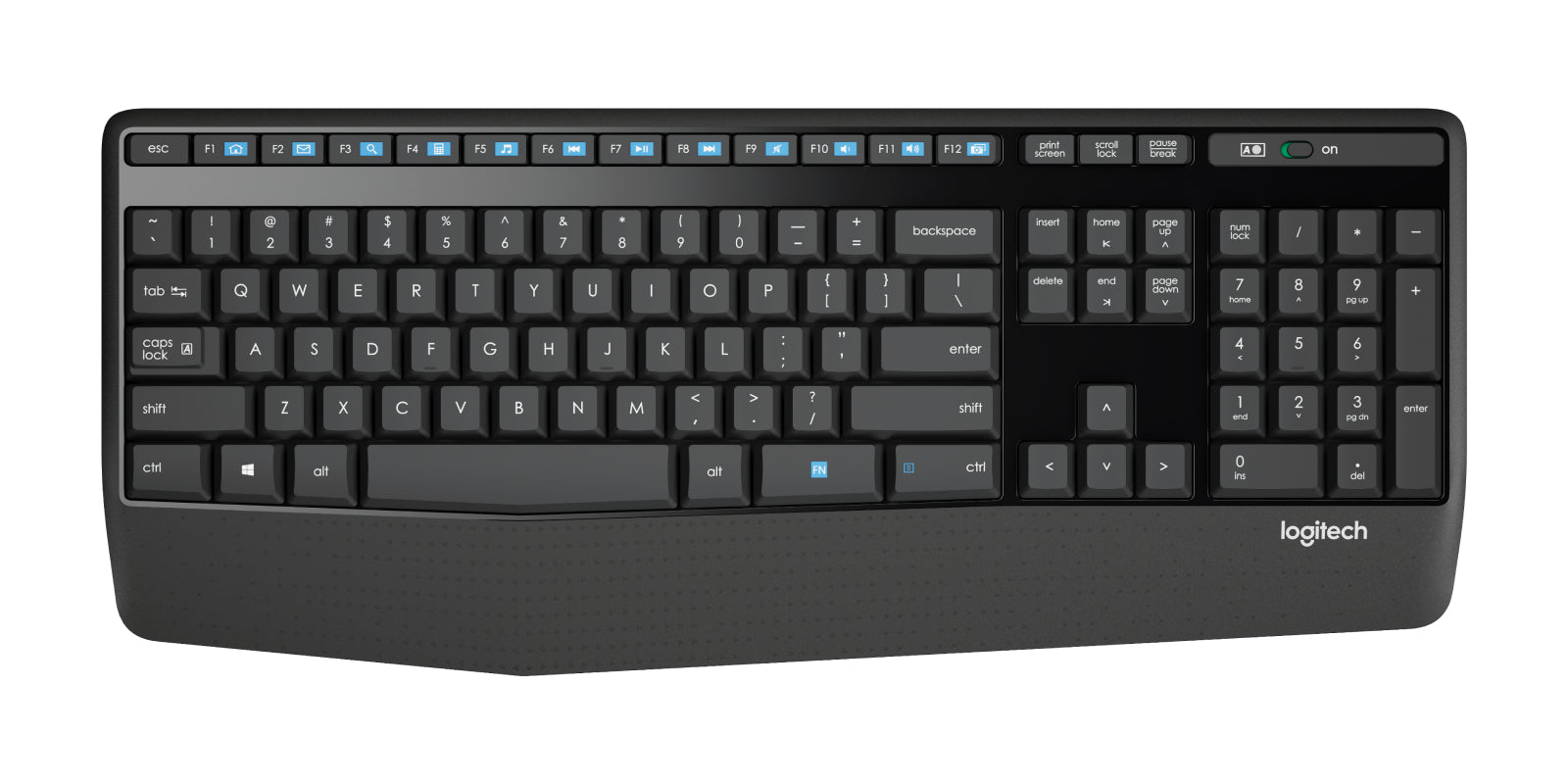 Logitech MK345 Wireless Comfort – Tastatur-Maus-Set – 2,4 GHz USB-A (Nano-Empfänger) – AZERTY (FR) – Schwarz