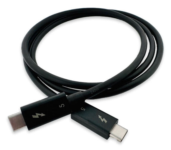 LMP USB-C-zu-USB-C-Datenkabel – 0,8 m, Thunderbolt 5, 70 W, Schwarz