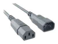 Bachmann Netzkabel, IEC C14 auf IEC C13, 1,5 m, Grau