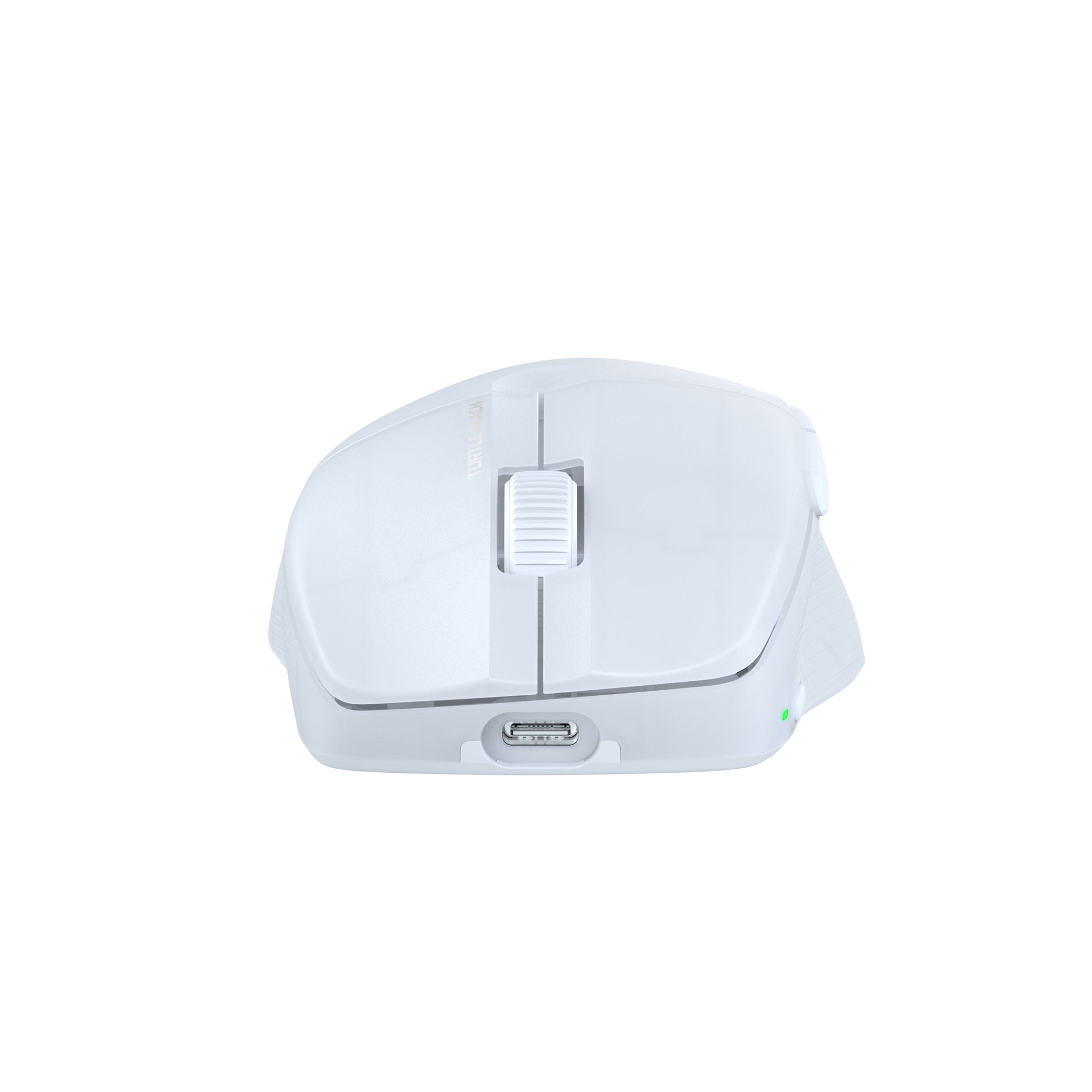 Turtle Beach Pure Air Gaming-Maus – Kabellos, Bluetooth + 2,4 GHz, USB-C, 26'000 dpi, RGB-Projektion, Weiss
