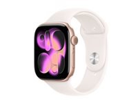 Apple Watch S11 – Smartwatch – 46 mm, GPS, OLED, 50 m, Roségold, Light Blush Sportarmband S/M