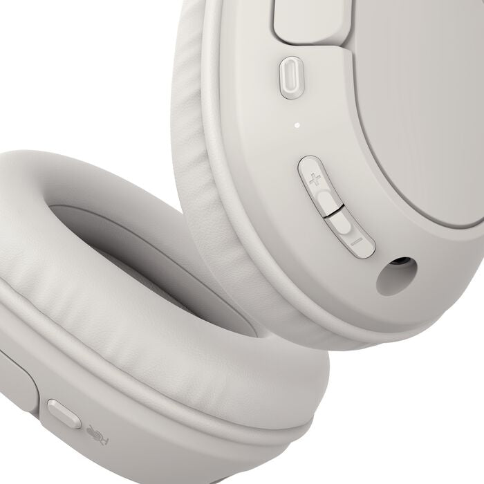 Belkin SoundForm Surround – Over-Ear Kopfhörer – kabelgebunden, Surround-Sound – Sand