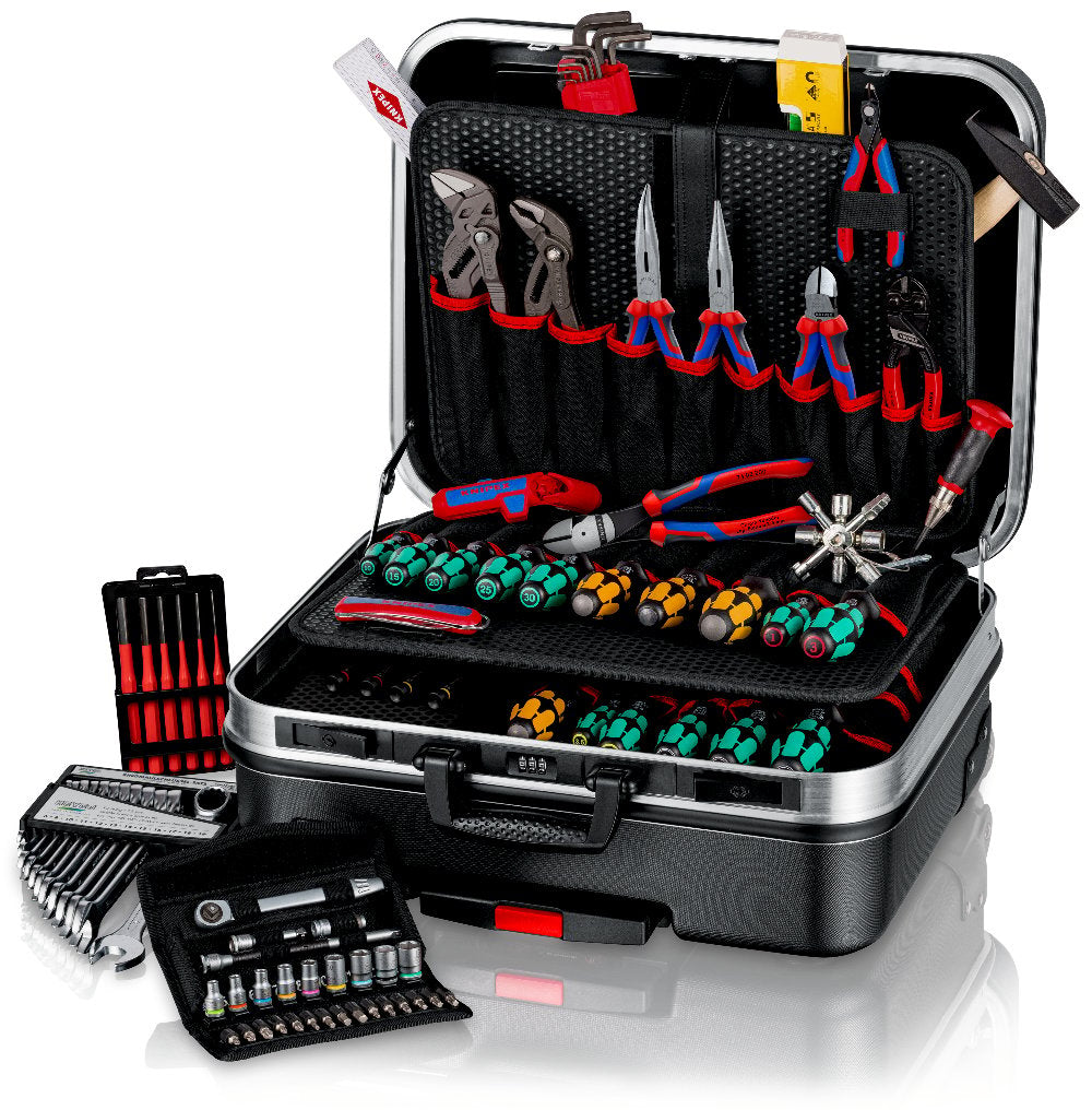 Knipex Werkzeugkasten BIG Basic Move, 430 × 515 × 280 mm, Aluminium, schwarz