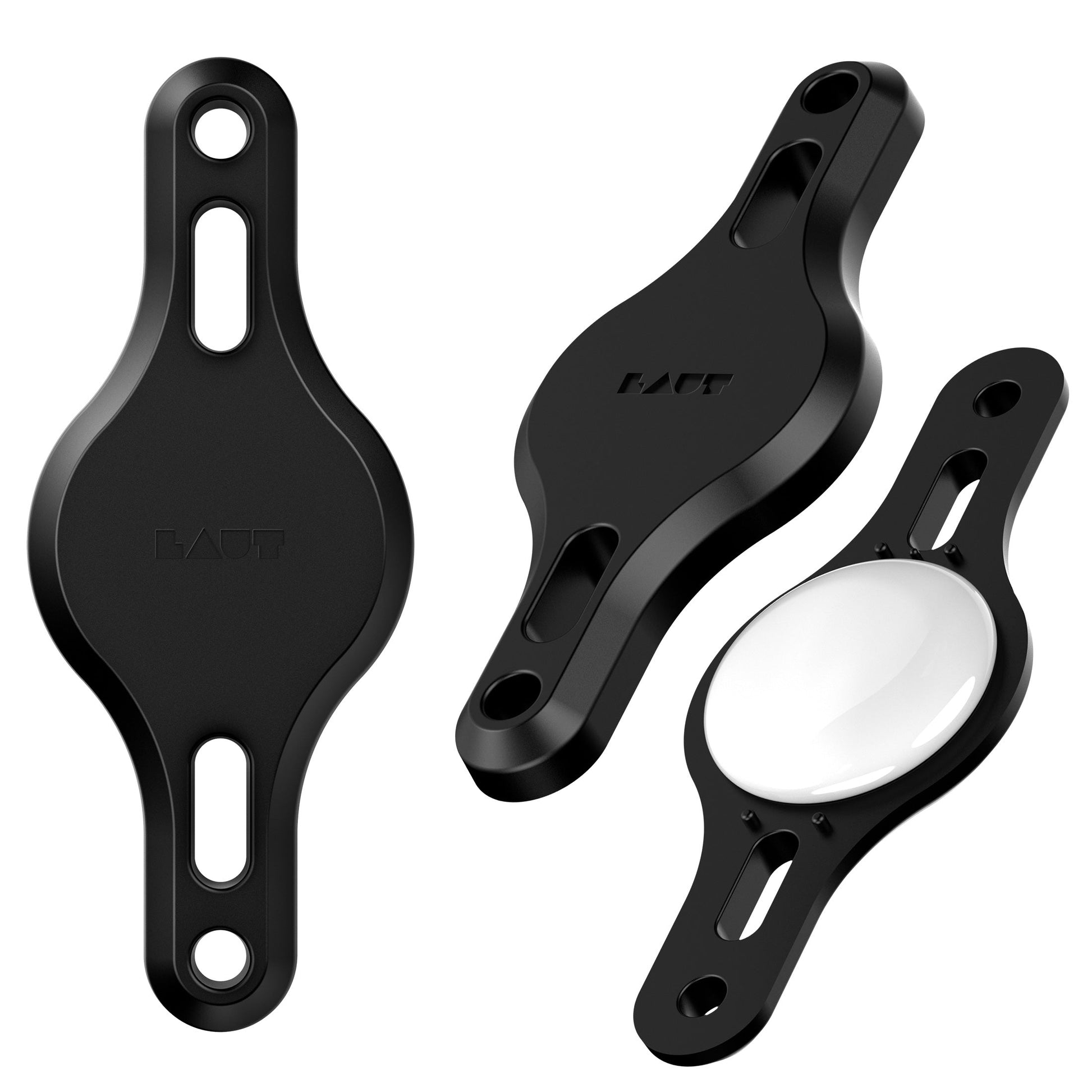 LAUT Bike Tag Flaschenhalter, 37,8×94,8×15,4 mm – Schwarz, ABS, für AirTag