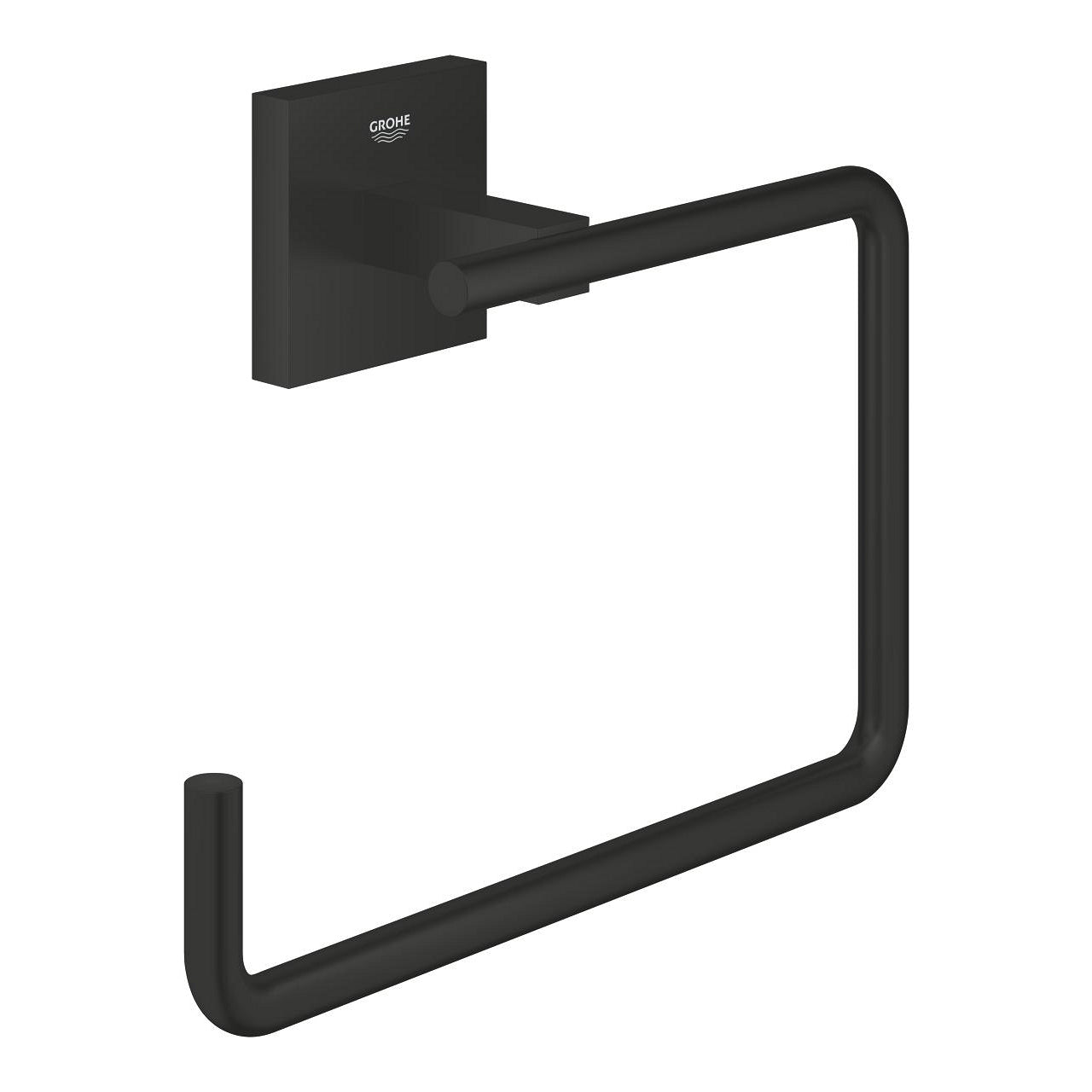 GROHE Handtuchhalter Start Cube – 18,8×6×13,8 cm, Metall, Schwarz matt, Wandmontiert, 5 kg