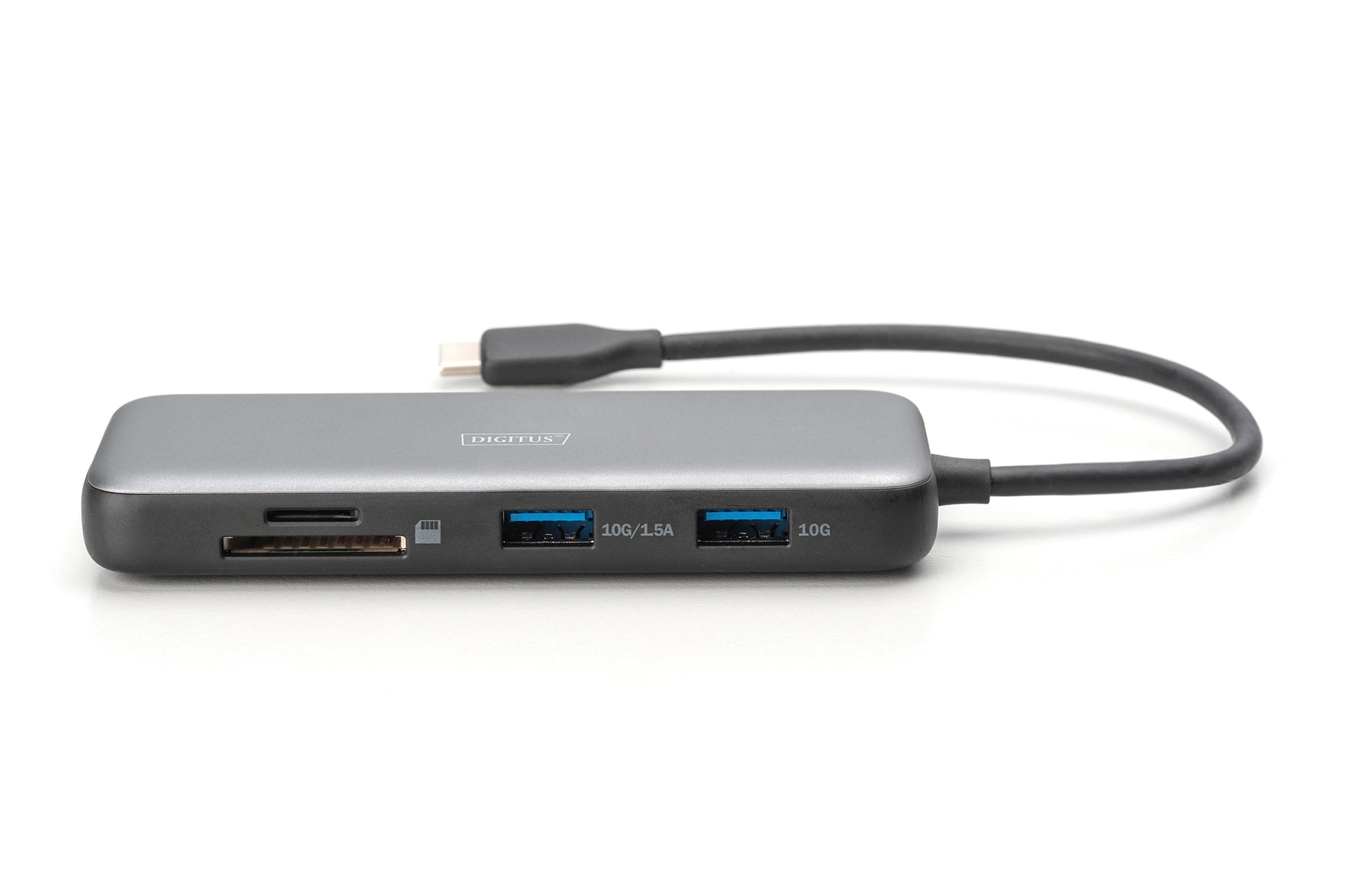 Digitus Dockingstation – USB-C, 1× DP, 2× HDMI, 2× USB-A, 1× USB-C, 100 W PD, GbE, für Windows/Mac/ChromeOS