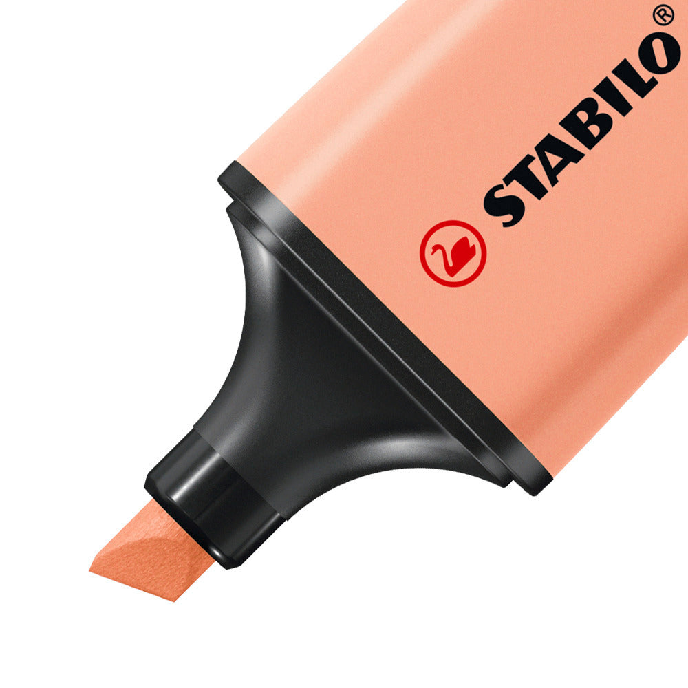 STABILO BOSS Textmarker Mini Set 6 Pastellfarben – Keilspitze, 2–5 mm