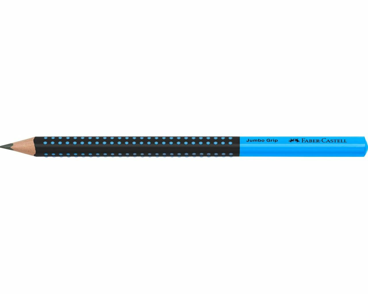 Faber-Castell Grip Jumbo Two Tone Bleistift, Dreikant, Jumbo B Mine Ø 3,25 mm