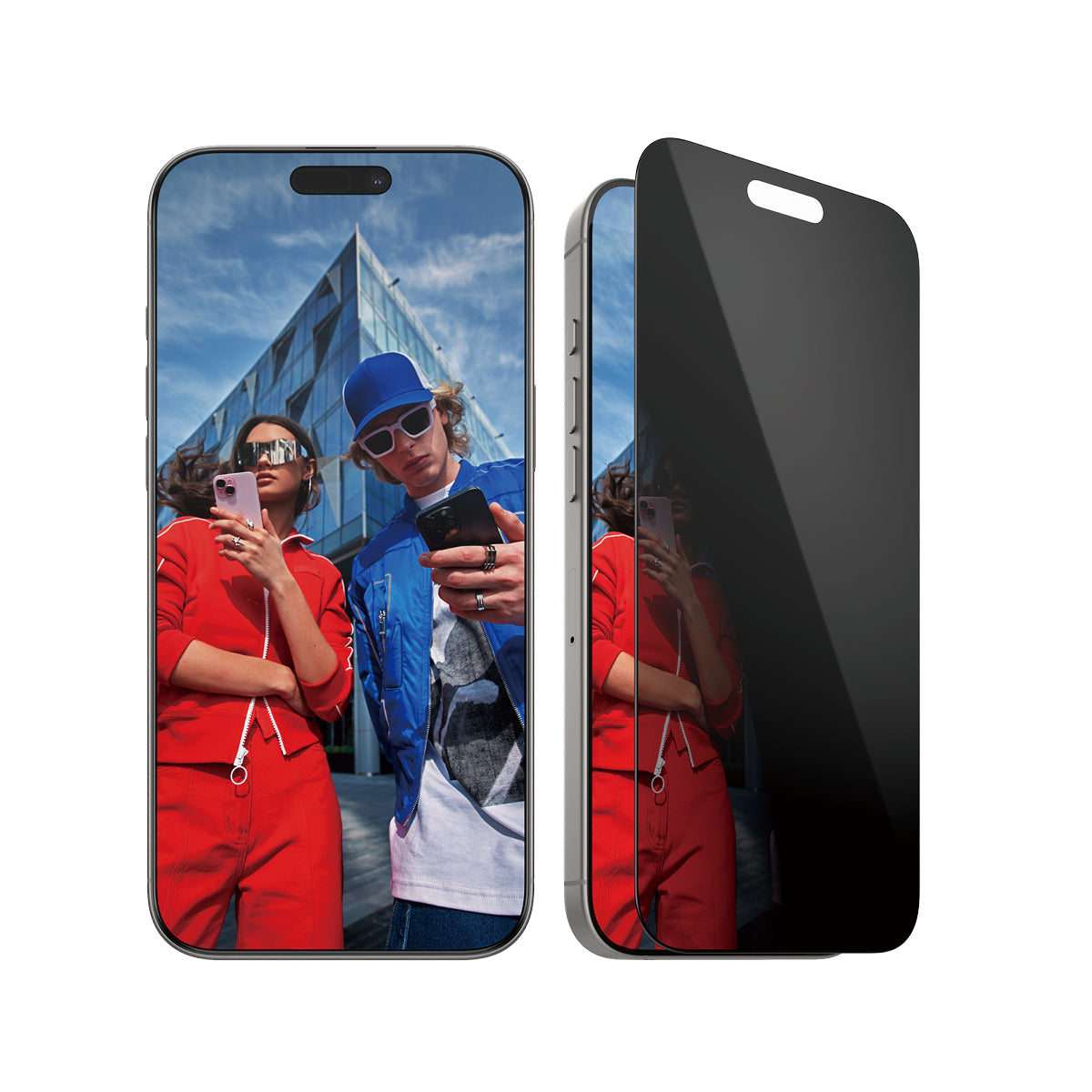 PanzerGlass Privacy-Filter (Panzerglas), Ultra-Weit Passform – für iPhone 16 Pro Max – mit Applikator