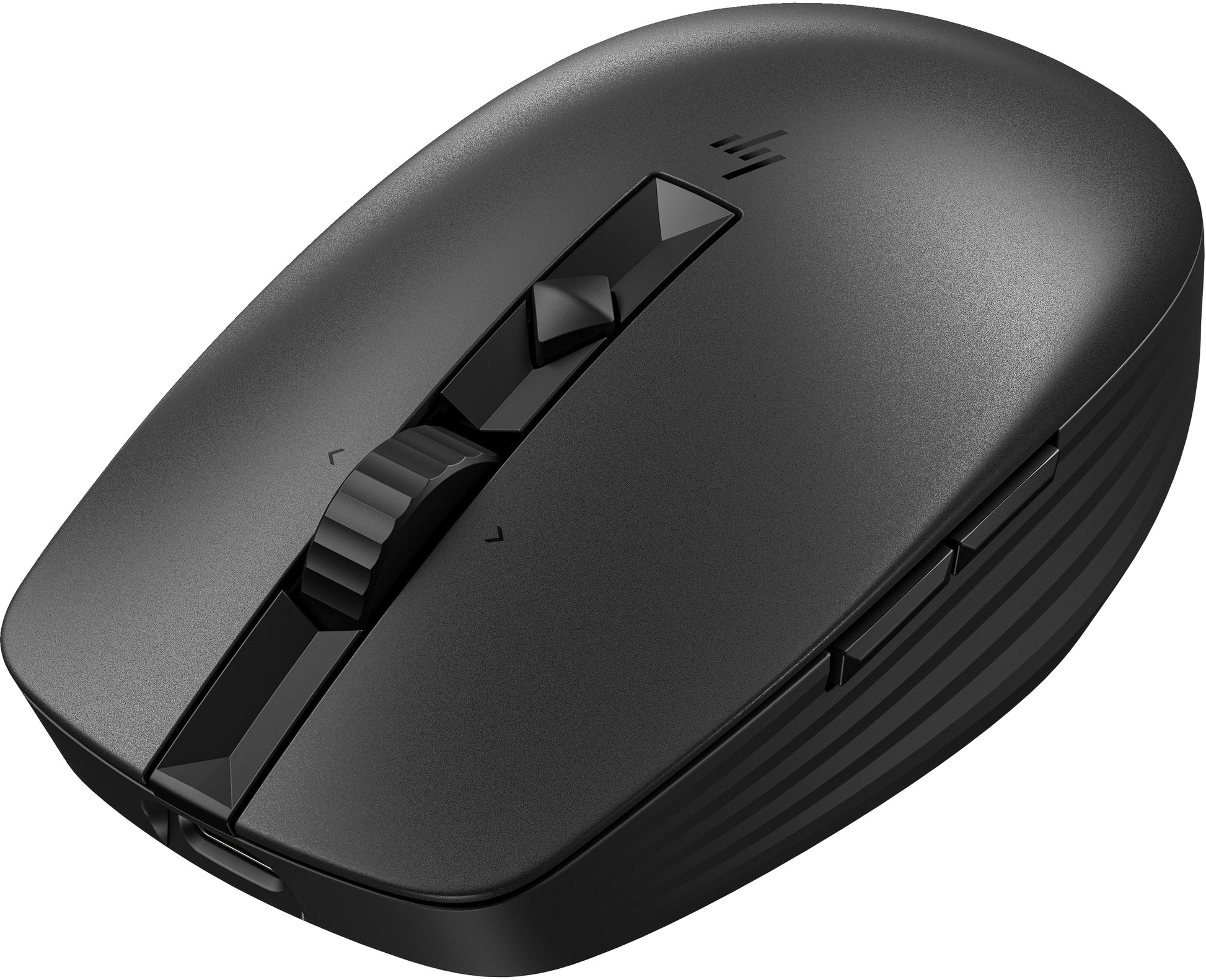 HP 710 Maus – kabellos, 3'000 dpi, 7 Tasten, beidhändig, wiederaufladbar, Silent-Tasten, schwarz