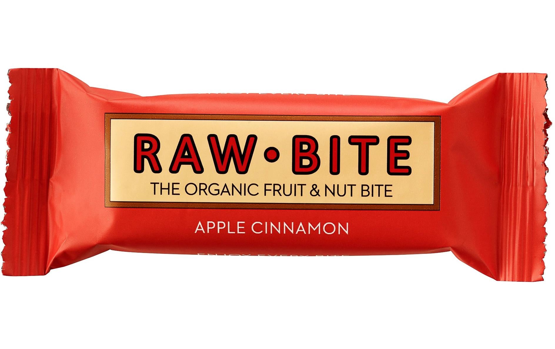 Rawbite Rohkostriegel – Apfel-Zimt, bio, vegan – 12 × 50 g