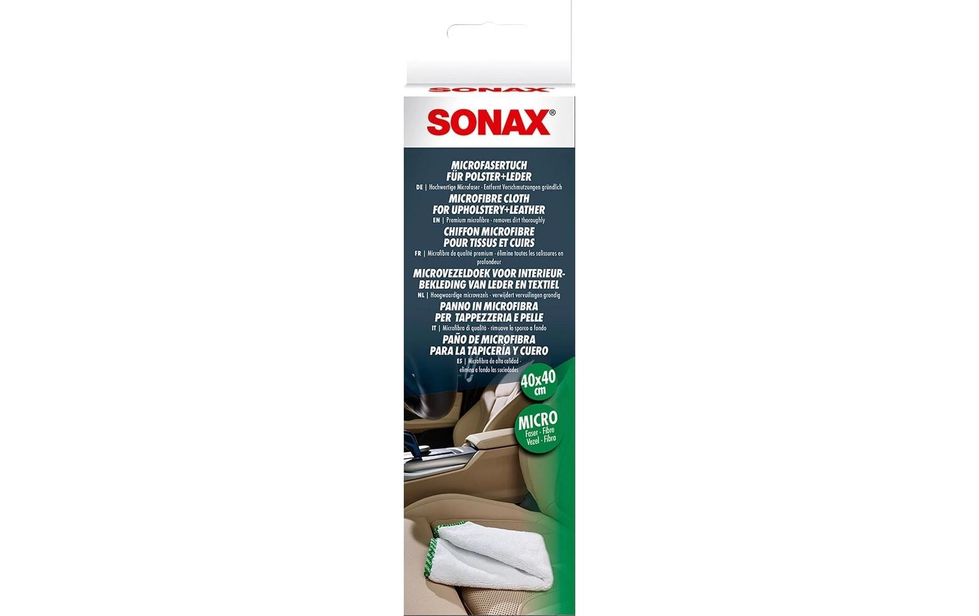 Sonax Mikrofasertuch SX – weiss – 40 × 40 cm – 1 Stk.