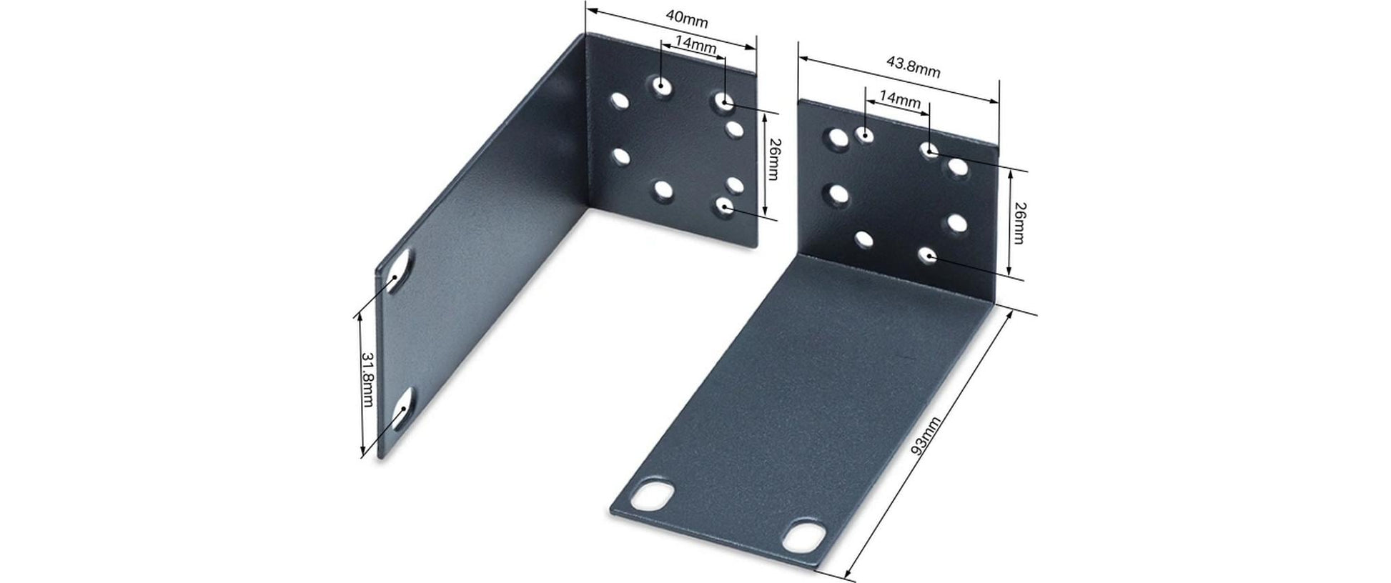 TP-Link Omada RackMount Kit-13 – Montagehalterung – für OC300, TL-R480T+, TL-SF1016DS und andere, Schwarz