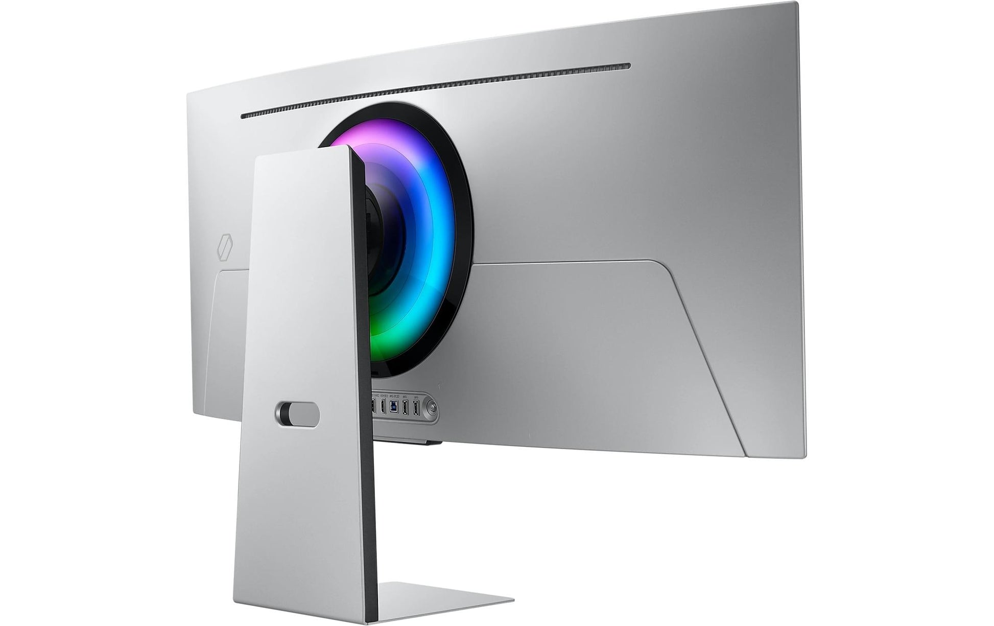 Samsung G85SD (S34DG850SU) – Monitor, 34", OLED, 175 Hz, 250 cd/m², Tizen, Silber