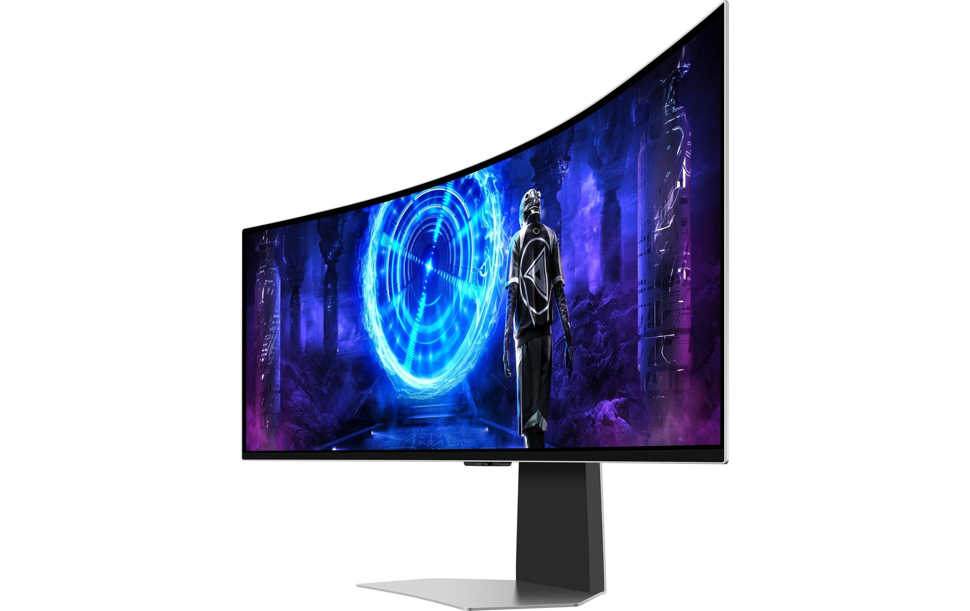 Samsung LS49DG954SUXEN – Monitor, 49", FreeSync Premium Pro, USB-Hub, 2× USB-C, VESA 100 × 100, Silber
