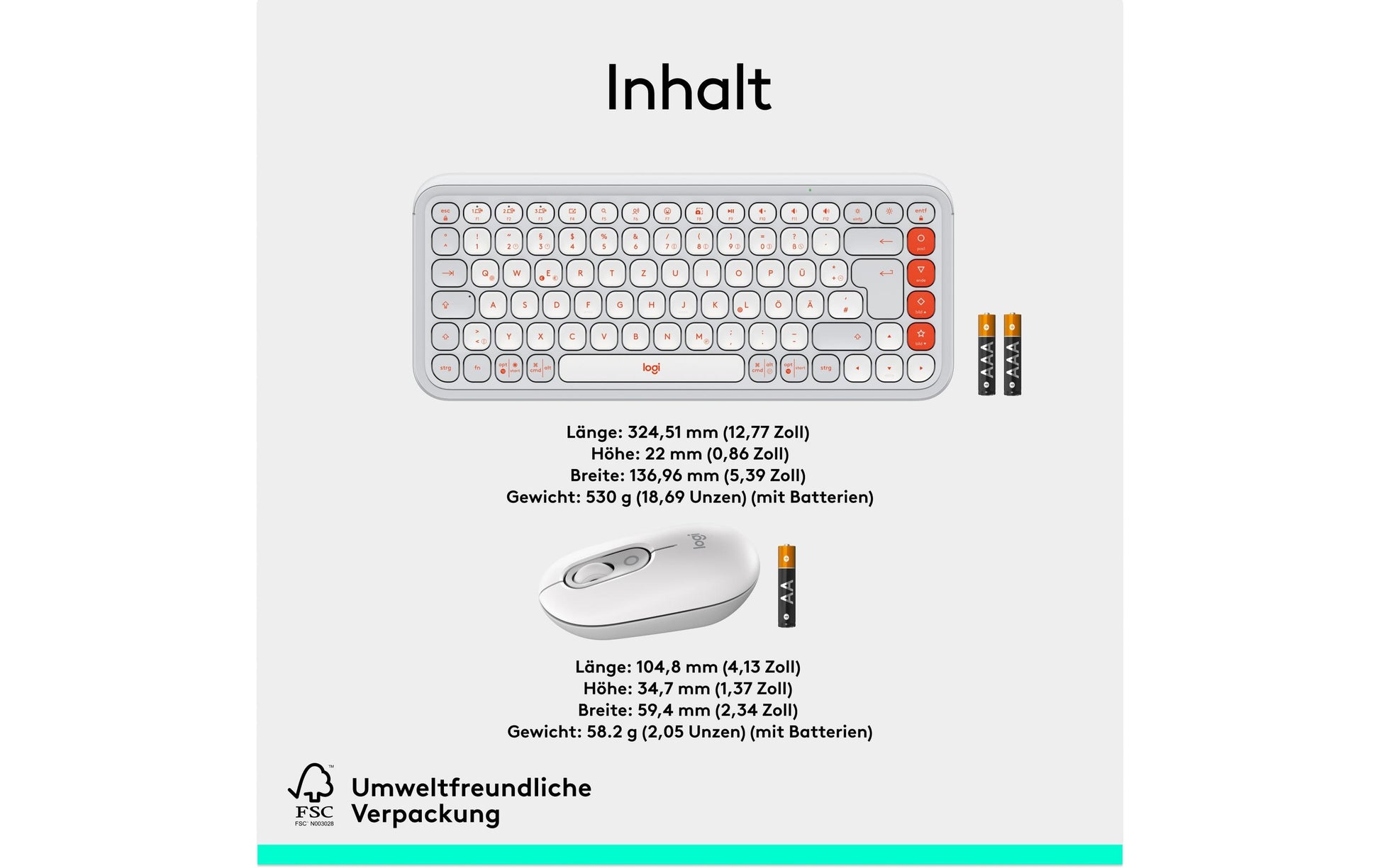 Logitech POP ICON – Tastatur, CH-Layout (DE-CH), Weiss