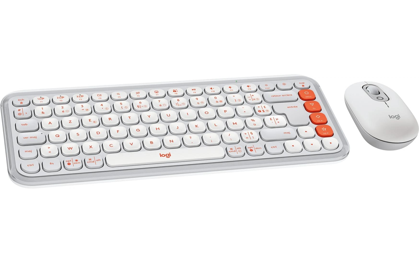 Logitech POP ICON – Tastatur, CH-Layout (DE-CH), Weiss