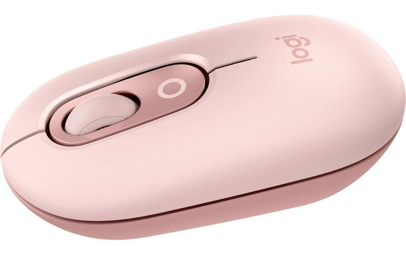 Logitech POP Maus Emoji Rose Maus – Emoji-Taste, Rosa