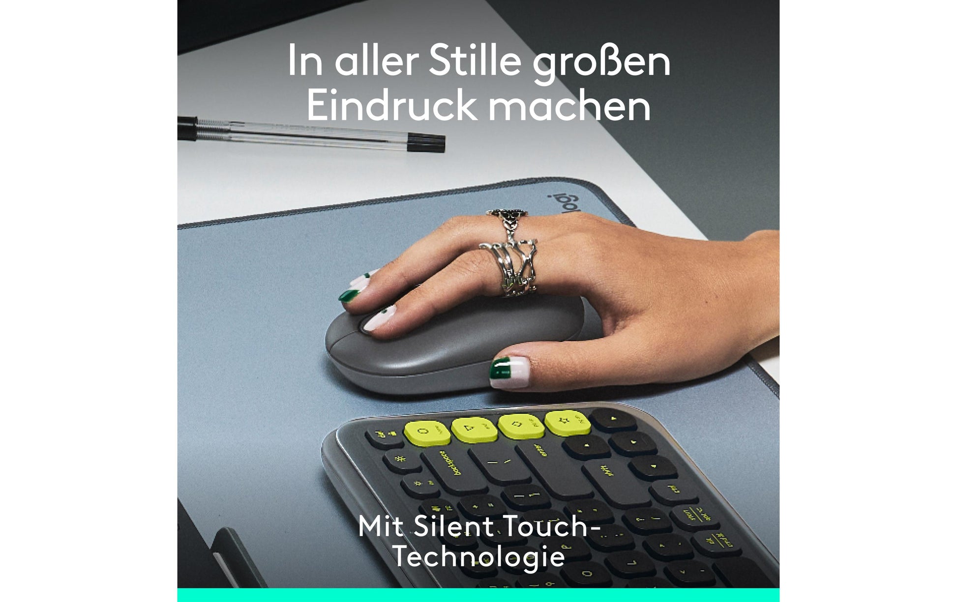 Logitech POP Maus mit Emoji Maus – Graphit
