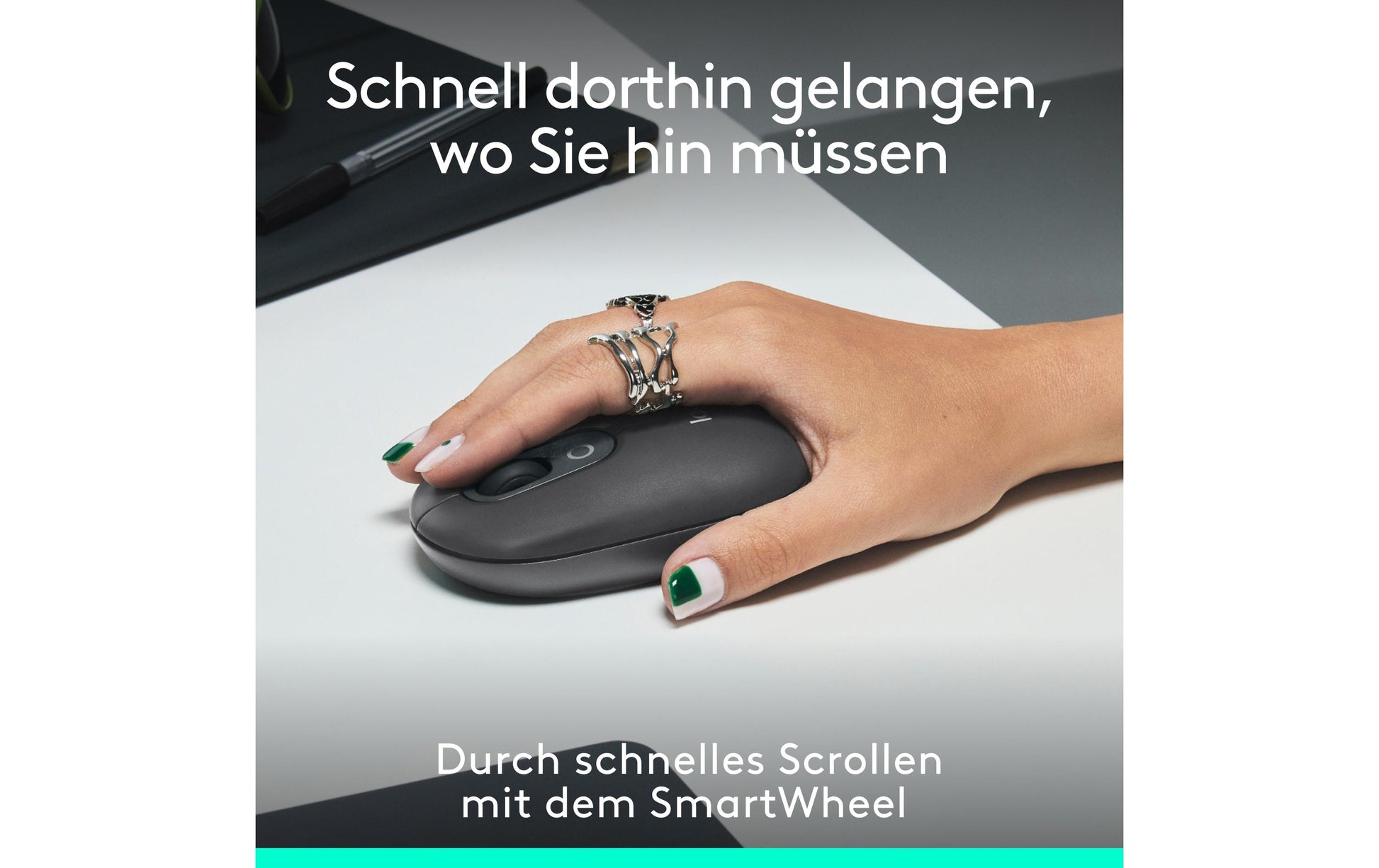 Logitech POP Maus mit Emoji Maus – Graphit