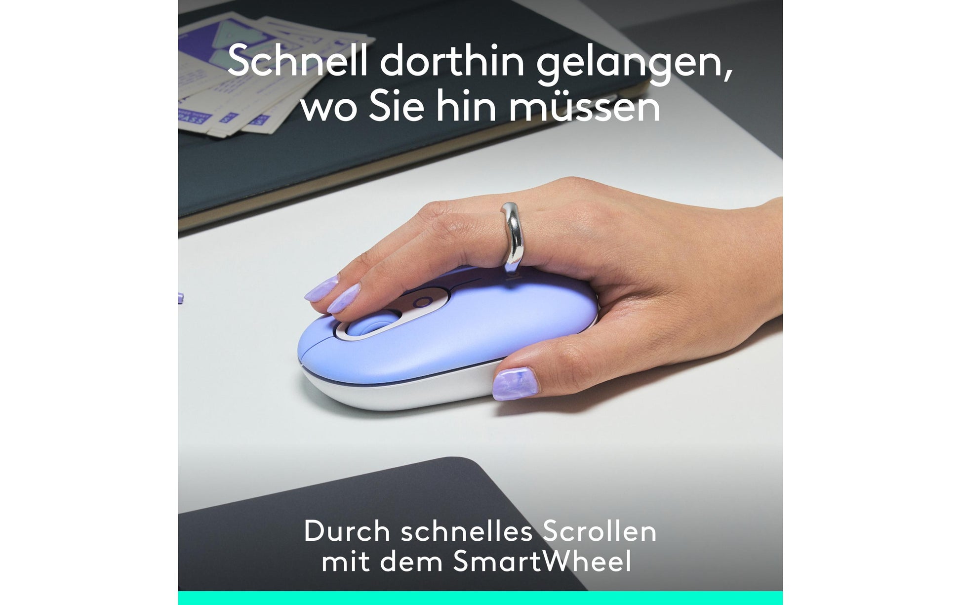 Logitech POP mit Emoji – Maus, lila